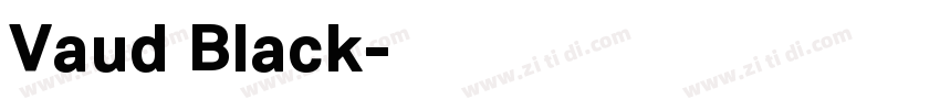Vaud Black字体转换 Vaud Black字体转换